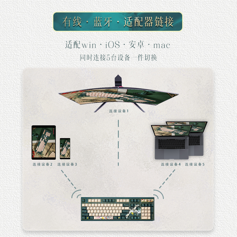 阿米洛魅·问鹤机械键盘