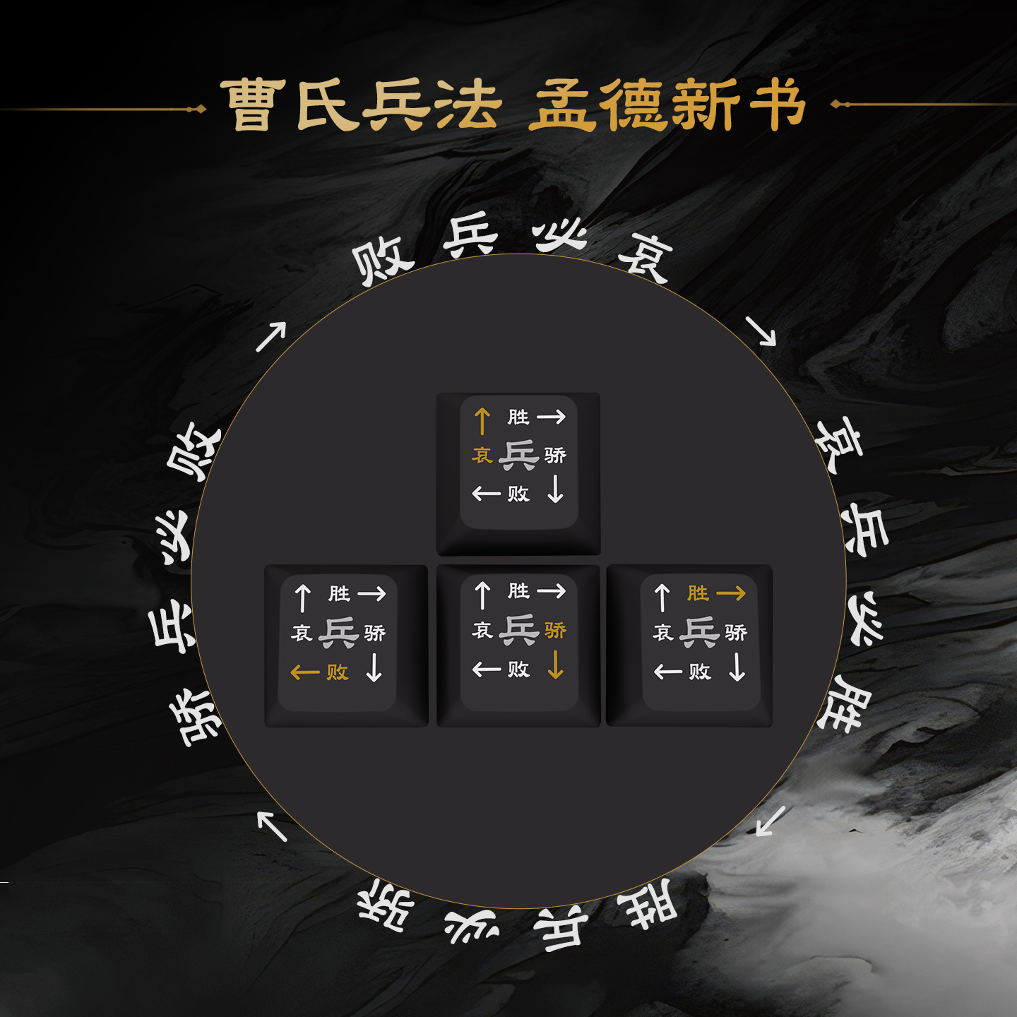 阿米洛 新三国主题键帽套装132颗热升华PBT